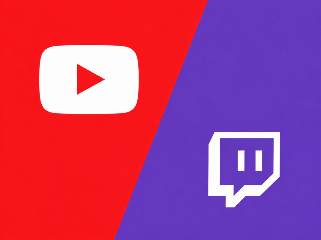YouTube and Twitch marks for capture and live output