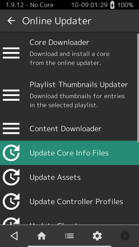 Online Updater with Core Downloader and Update Core Info Files